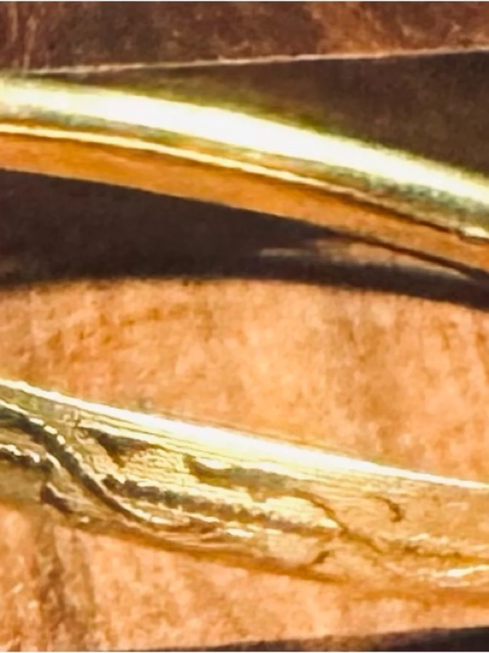 Vintage 12K Gold Filled GF Baby Bangle Hinged Bracelet Ornate - Picture 4 of 6